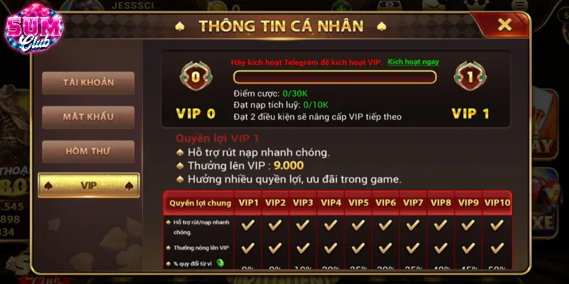 Hệ thống VIP nhiều cấp độ mang đến những quyền lợi giá trị Hệ thống VIP nhiều cấp độ mang đến những quyền lợi giá trị