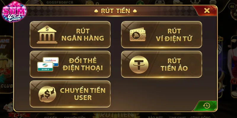 Rút tiền thưởng sau khi chiến thắng trò chơi bắn cá SUMCLUB Rút tiền thưởng sau khi chiến thắng trò chơi bắn cá SUMCLUB