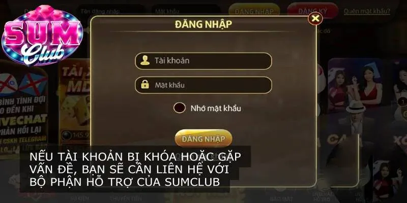 Thông tin đăng nhập tài khoản SUM CLUB đơn giản Thông tin đăng nhập tài khoản SUM CLUB đơn giản